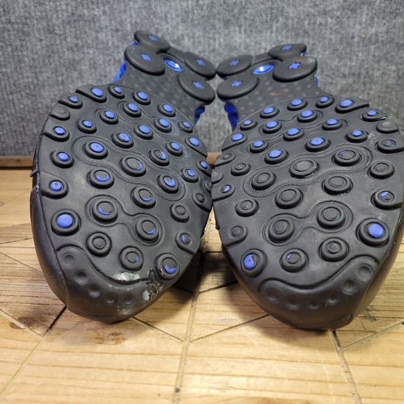 Nike ID Shox Mens 10 Wide 616118-981‎ Black Racer Blue Retro Nike Shoes Custom main image 8